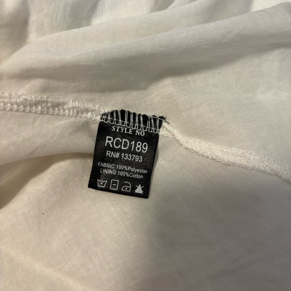 POL Lace Mini Dress Sz L Floral Crochet Cottagecore Sleeveless Summer Lined - Picture 2 of 6